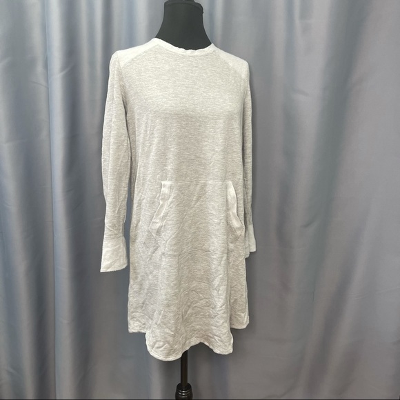 BeBop - Grey soft sweater dress with front pocket - Picture 2 of 5